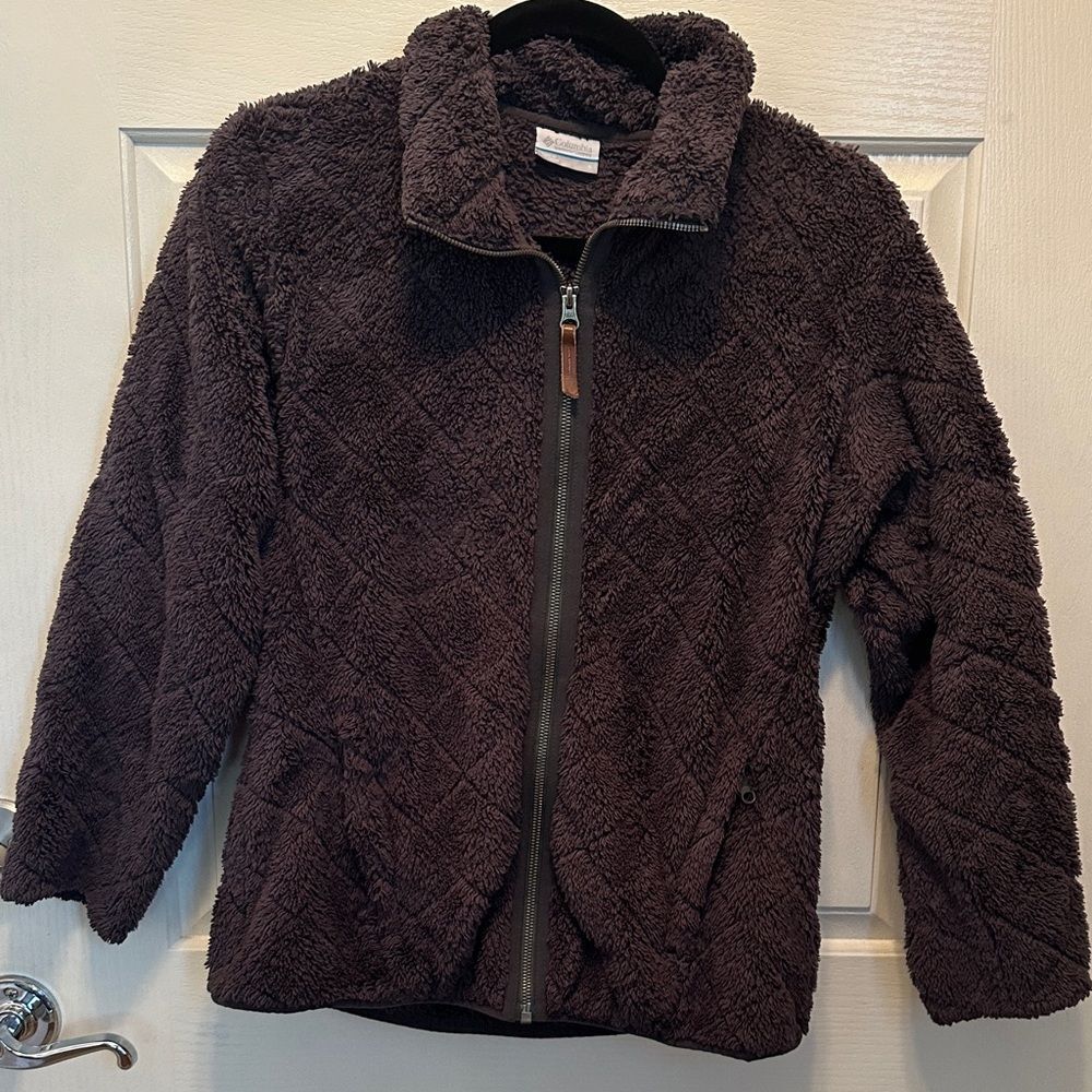 Columbia Women's Dark Gray Teddy Jacket Size Small